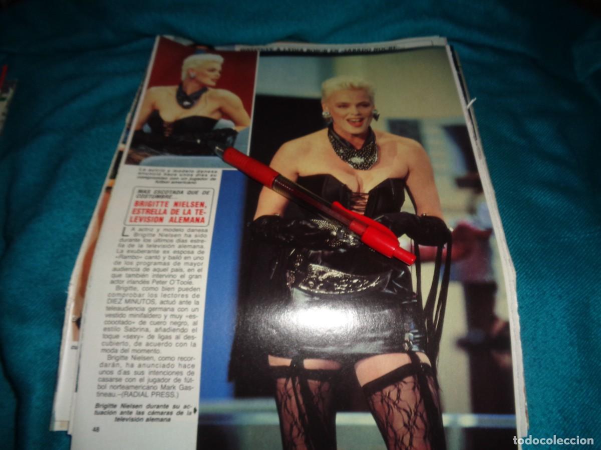 Colecionismo da Revista Diez Minutos: RECORTE : BRIGITTE NIELSEN. DIEZ MINUTOS, MARZO 1988