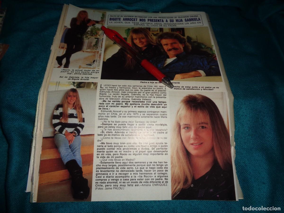 Coleccionismo de Revista Diez Minutos: RECORTE : BIGOTE ARROCET, PRESENTA A SU HIJA. DIEZ MINUTOS, MARZO 1988