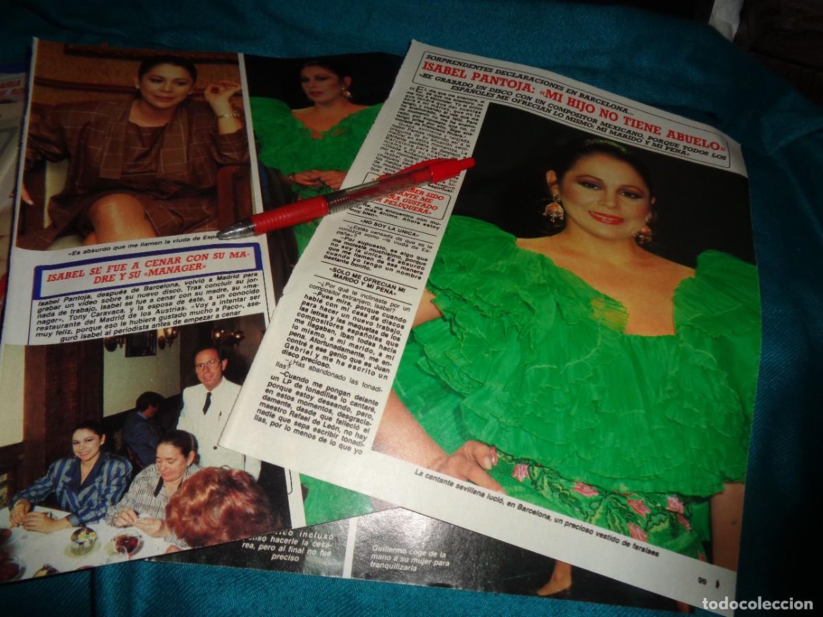 Coleccionismo de Revista Diez Minutos: RECORTE : ISABEL PANTOJA : MI HIJO NO TIENE ABUELO. DIEZ MINUTOS, MARZO 1988