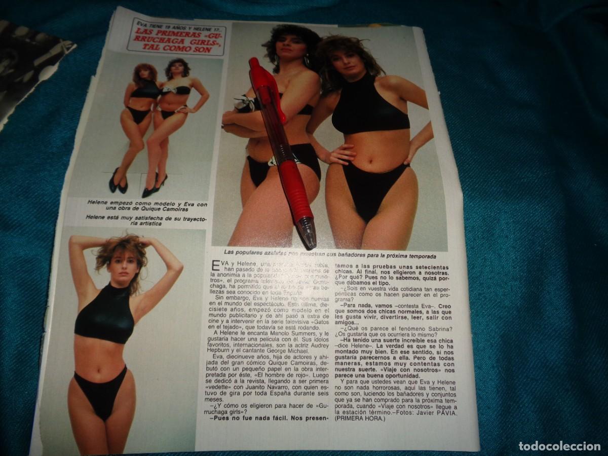 Coleccionismo de Revista Diez Minutos: RECORTE : LAS PRIMERAS GURRUCHAGA GIRLS. DIEZ MINUTOS, MARZO 1988