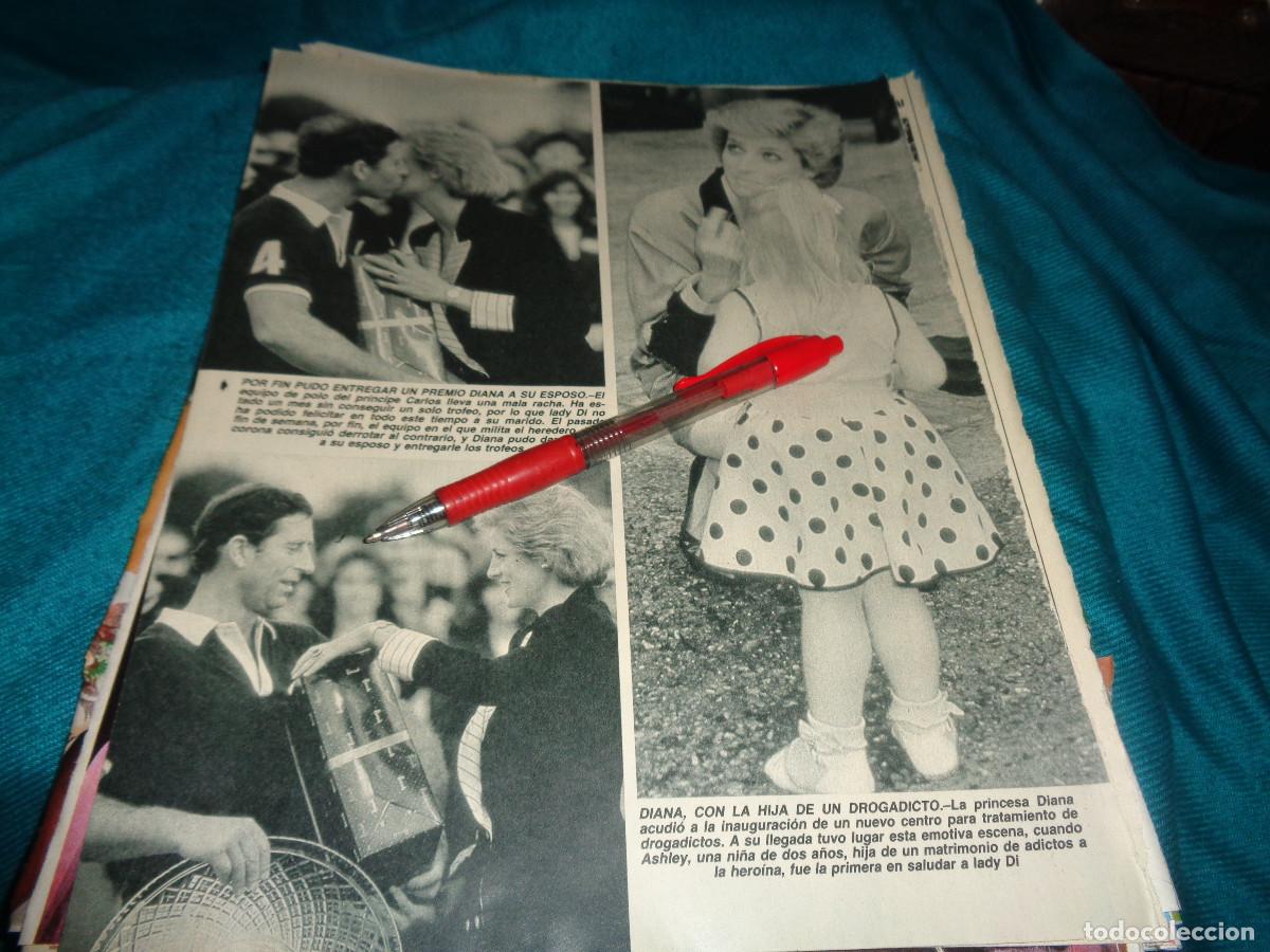 Colecionismo da Revista Diez Minutos: RECORTE : LADY DI, ENTREGA PREMIO A SU MARIDO. DIEZ MINUTOS, JULIO 1988