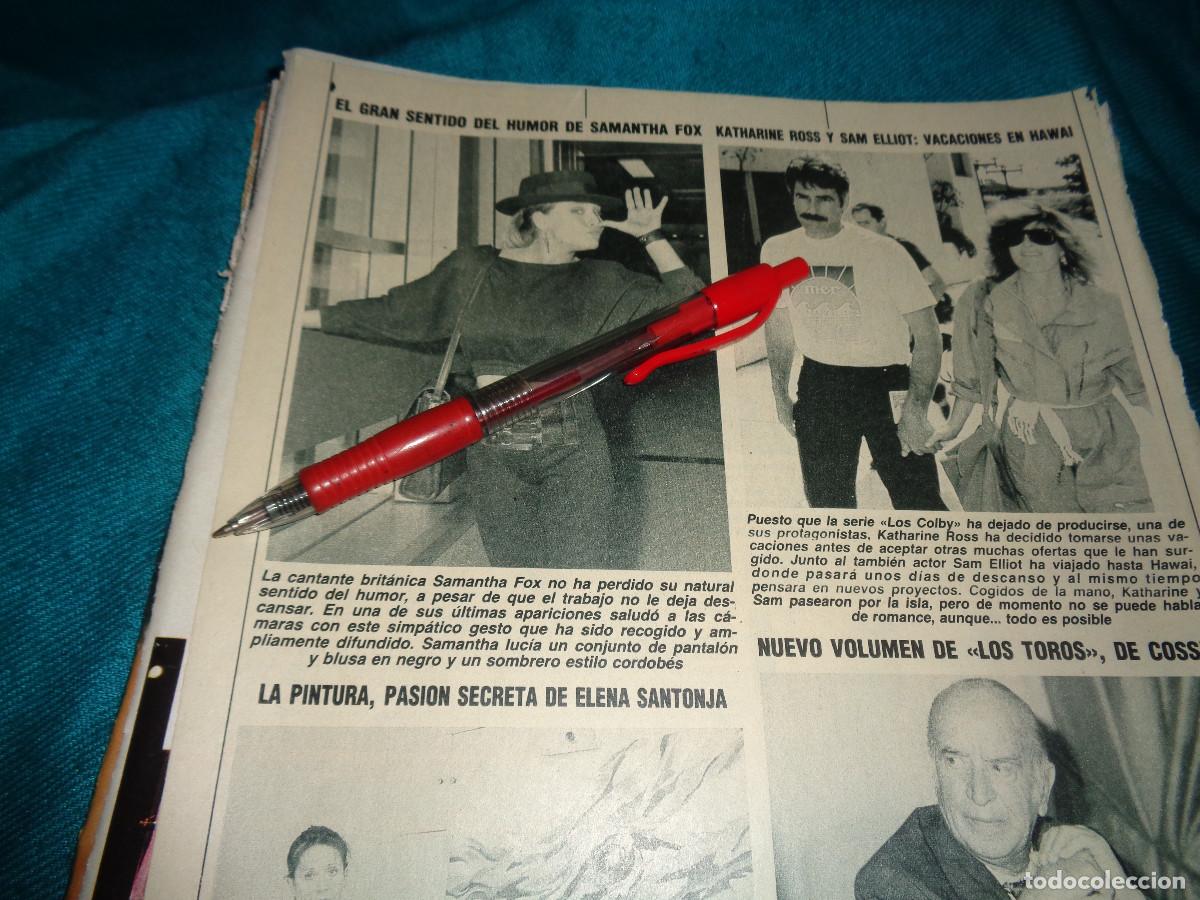 Colecionismo da Revista Diez Minutos: RECORTE : EL HUMOR DE SAMANTHA FOX. DIEZ MINUTOS, JULIO 1988