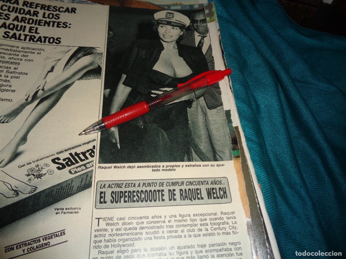 Coleccionismo de Revista Diez Minutos: RECORTE : EL SUPER ESCOTE DE RAQUEL WELCH DIEZ MINUTOS, JULIO 1988