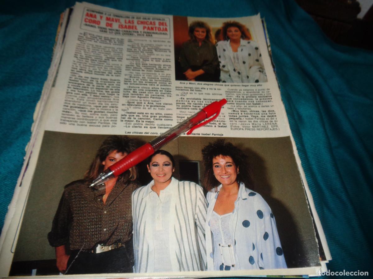 Coleccionismo de Revista Diez Minutos: RECORTE : ISABEL PANTOJA CON LAS CHICAS DEL CORO. DIEZ MINUTOS, JULIO 1988