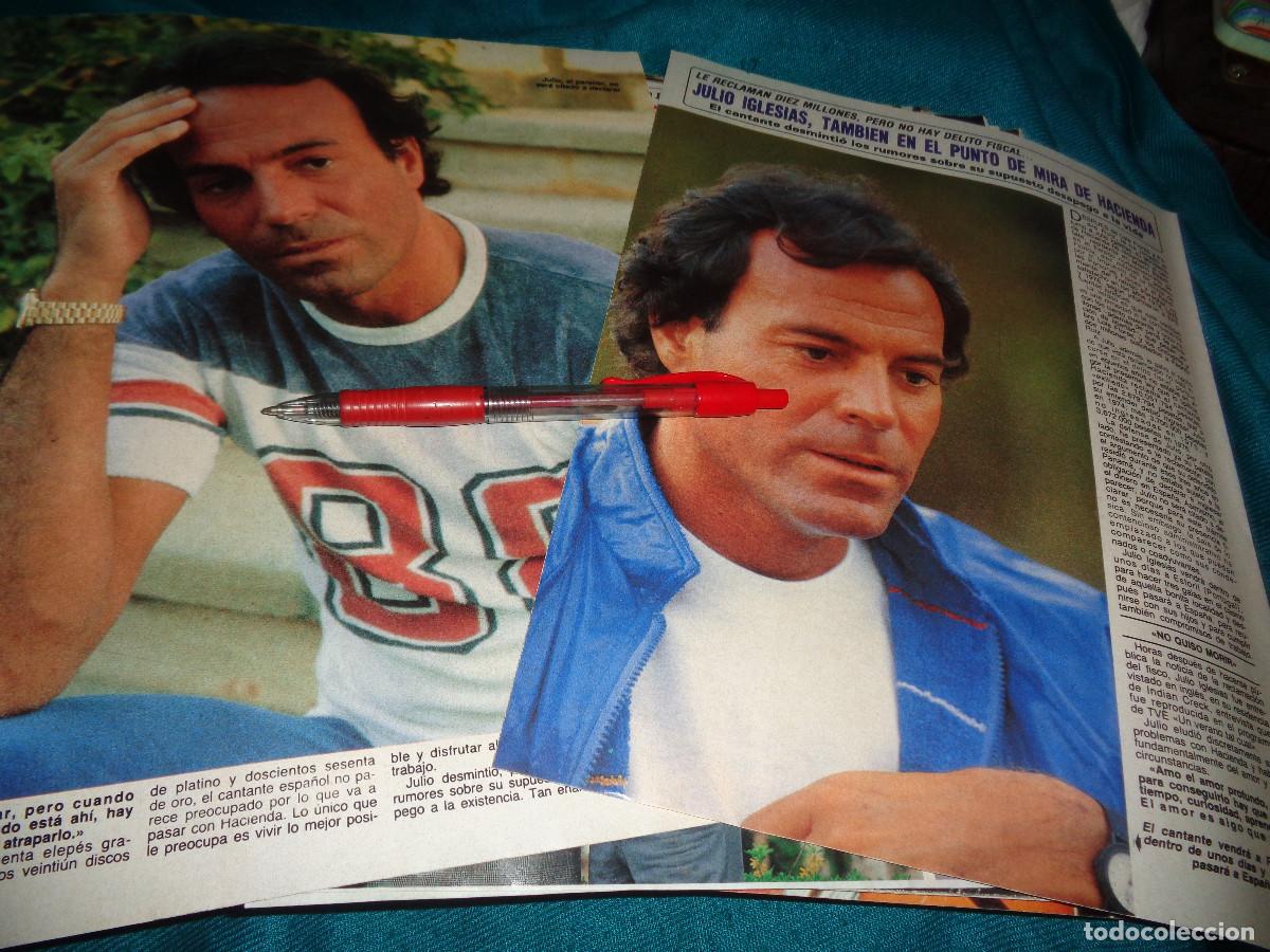 Coleccionismo de Revista Diez Minutos: RECORTE : JULIO IGLESIAS, PROBLEMAS CON HACIENDA .DIEZ MINUTOS, JULIO 1988