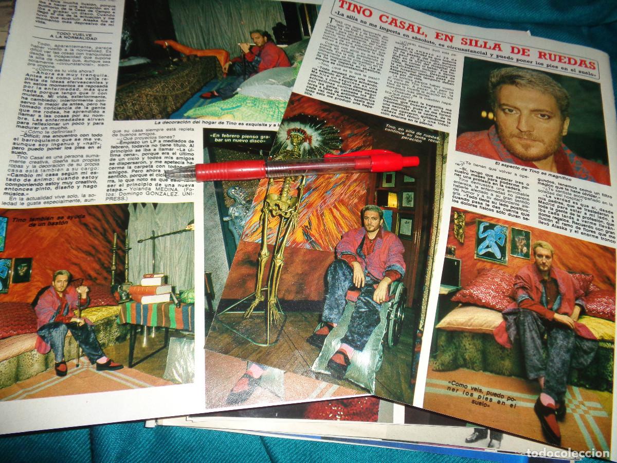 Coleccionismo de Revista Diez Minutos: RECORTE : TINO CASAL, EN SILLA DE RUEDAS. DIEZ MINUTOS, ENERO 1986