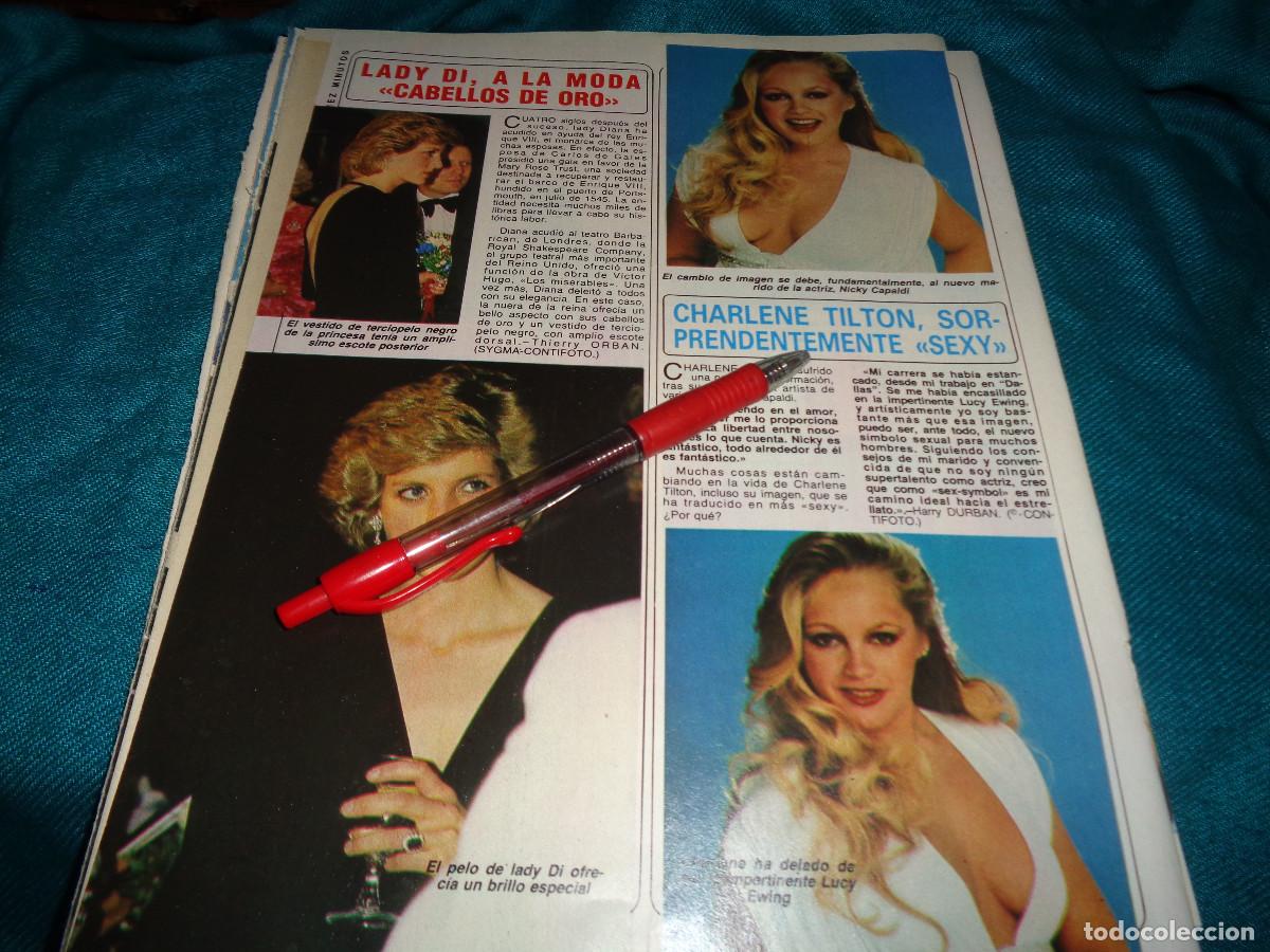 Coleccionismo de Revista Diez Minutos: RECORTE : LADY DI. CHARLENE TILTON. DIEZ MINUTOS, OCTB 1985