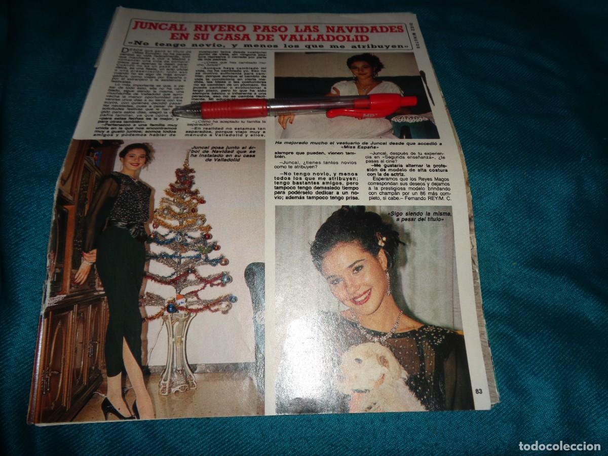 Coleccionismo de Revista Diez Minutos: RECORTE : JUNCAL RIVERO, NAVIDADES EN SU CASA. DIEZ MINUTOS, DCBRE 1985