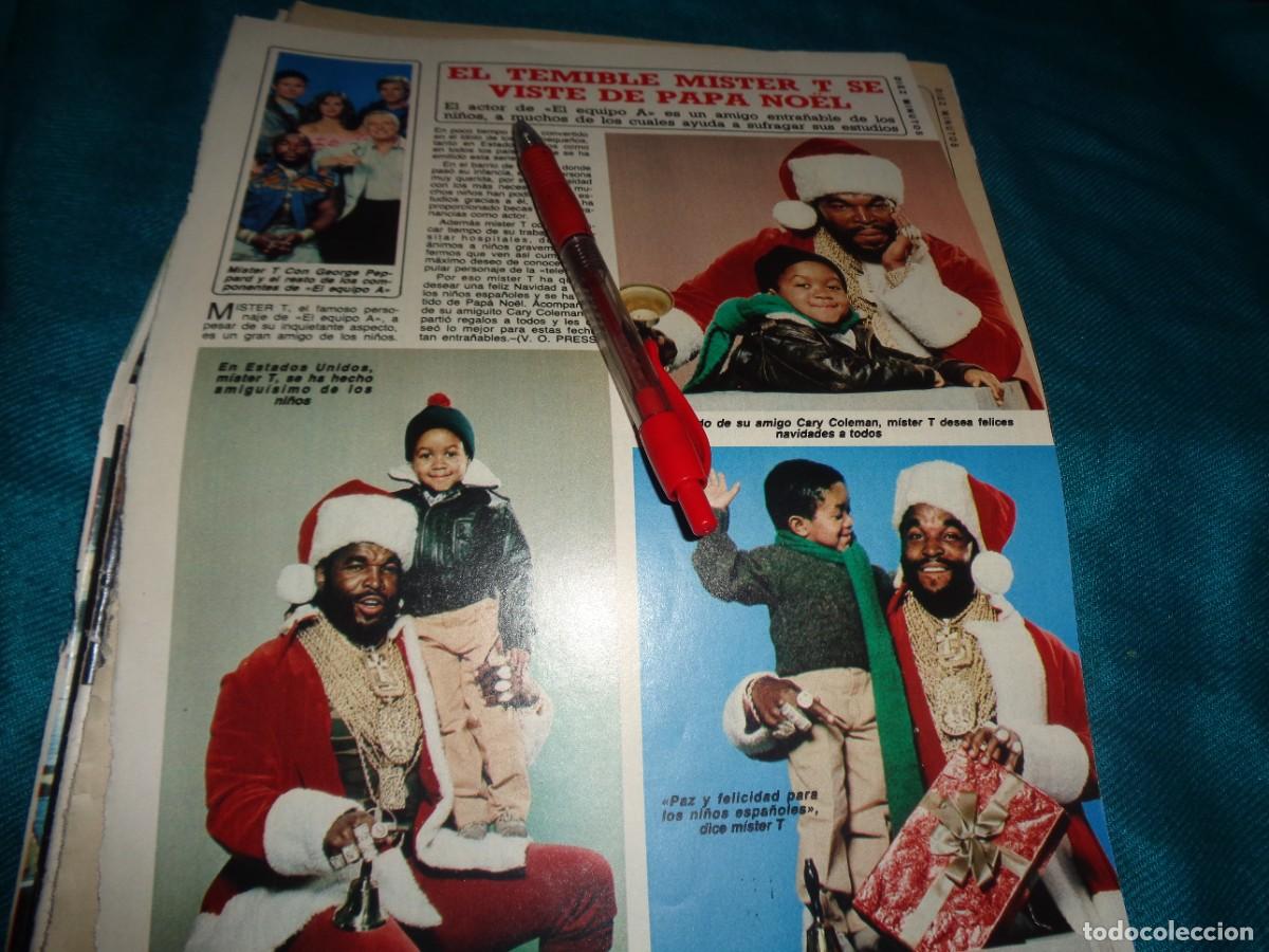 Coleccionismo de Revista Diez Minutos: RECORTE : EL TEMIBLE MISTER T, SE VISTE DE PAPA NOEL. DIEZ MINUTOS, DCBRE 1985