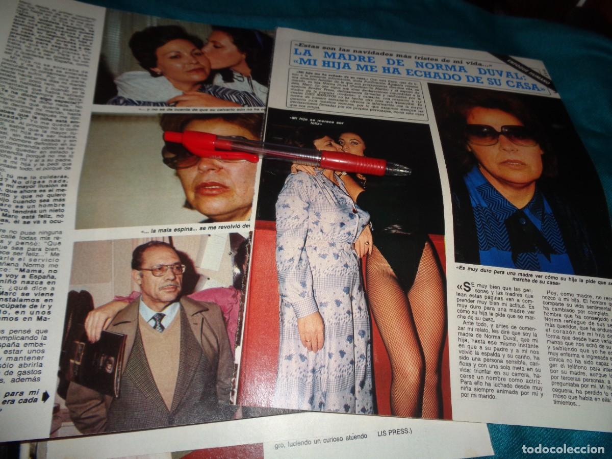 Coleccionismo de Revista Diez Minutos: RECORTE : LA MADRE DE NORMA DUVAL : MI HIJA ME HA ECHADO. DIEZ MINUTOS, DCBRE 1985