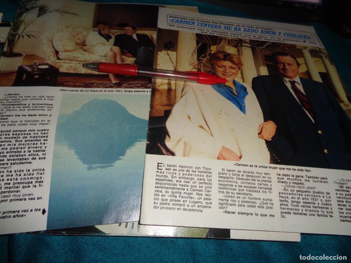 Coleccionismo de Revista Diez Minutos: RECORTE : CARMEN CERVERA EN SU CASA DE LUGANO. DIEZ MINUTOS, DCBRE 1985