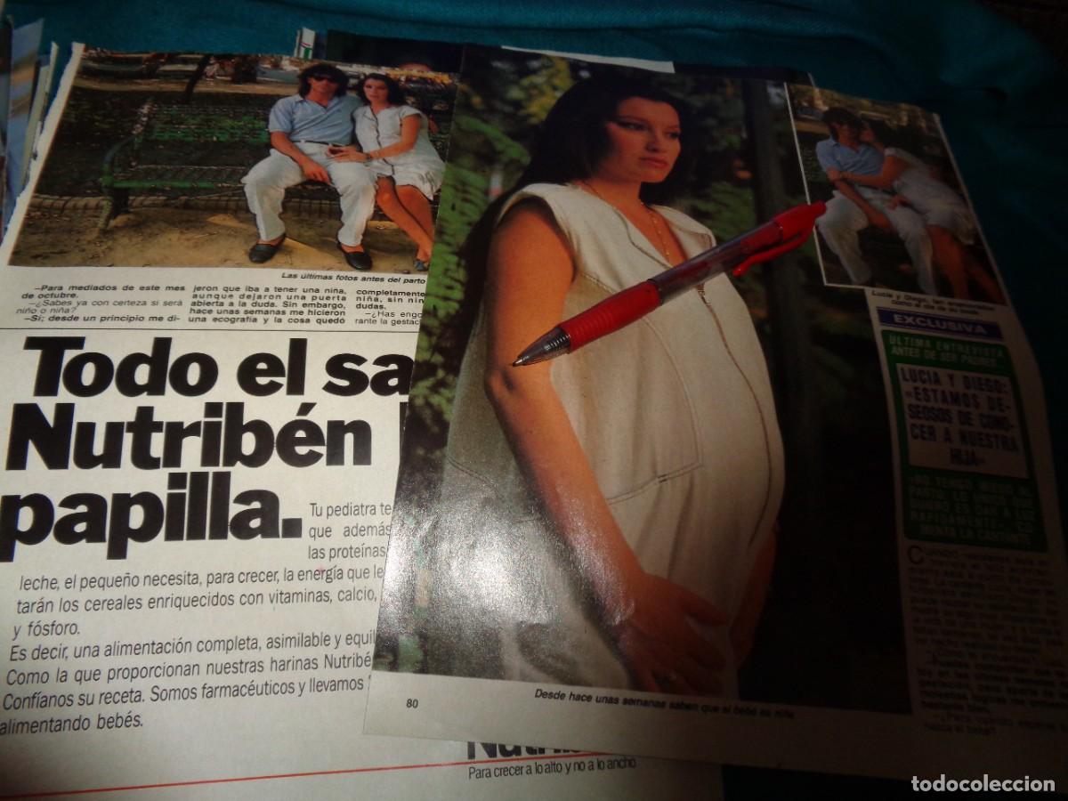 Coleccionismo de Revista Diez Minutos: RECORTE : LUCIA Y DIEGO, ESPERAN UN HIJO. DIEZ MINUTOS, OCTBRE 1988