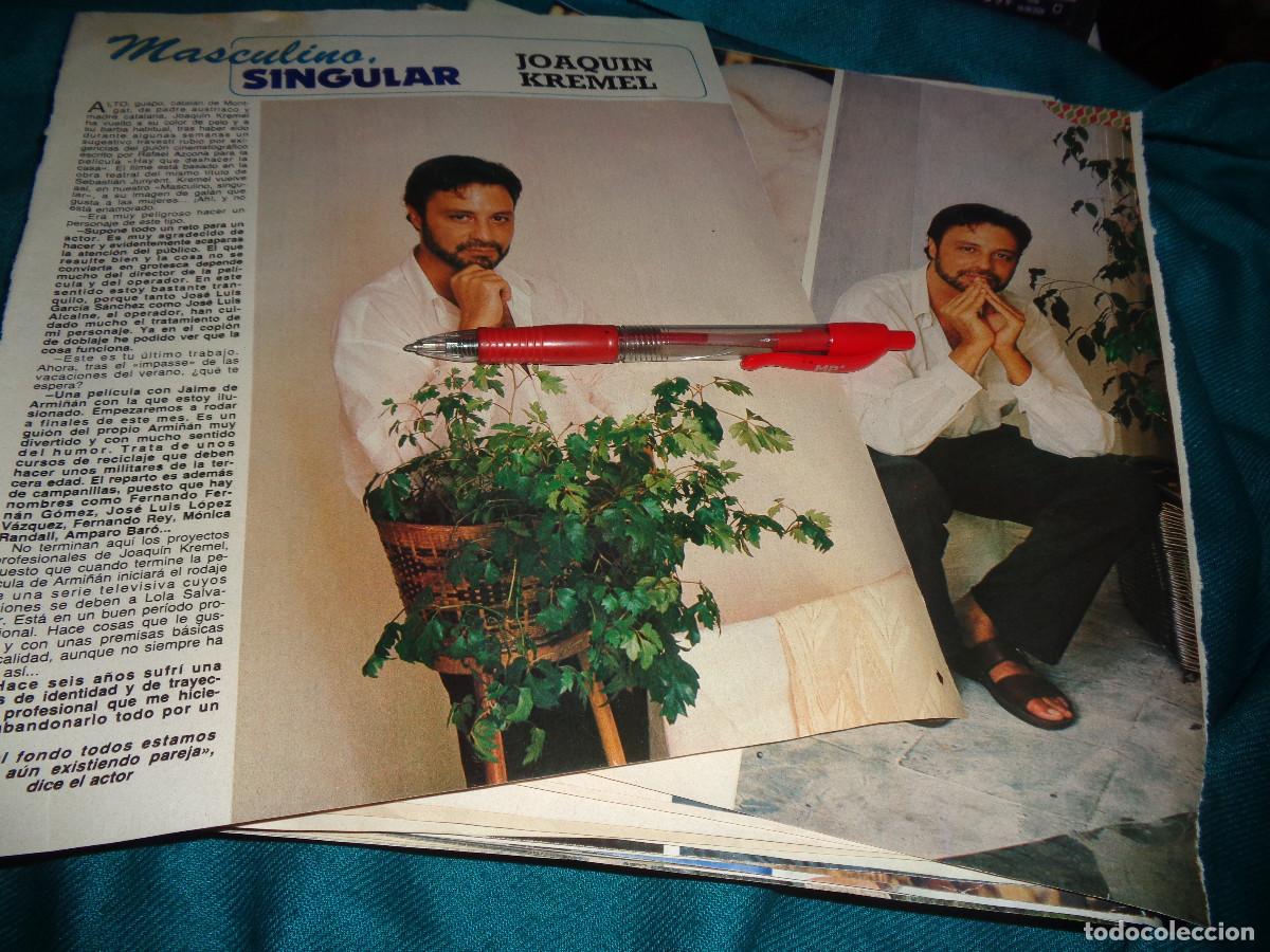 Coleccionismo de Revista Diez Minutos: RECORTE : ENTREVISTA A JOAQUIN KREMEL. DIEZ MINUTOS, SEPTBRE 1986