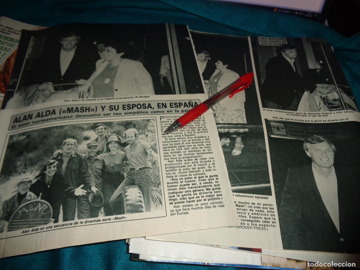 Coleccionismo de Revista Diez Minutos: RECORTE : ALAN ALDA, DE LA SERIE &rdquo;MASH&rdquo; . DIEZ MINUTOS, SEPTBRE 1986