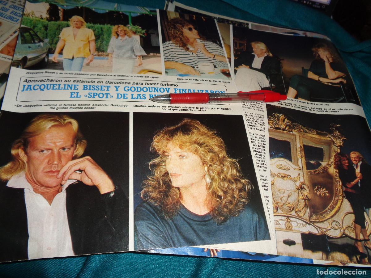 Coleccionismo de Revista Diez Minutos: RECORTE : JACQUELINE BISSET Y GODOUNOV, EN BARCELONA . DIEZ MINUTOS, SEPTBRE 1986