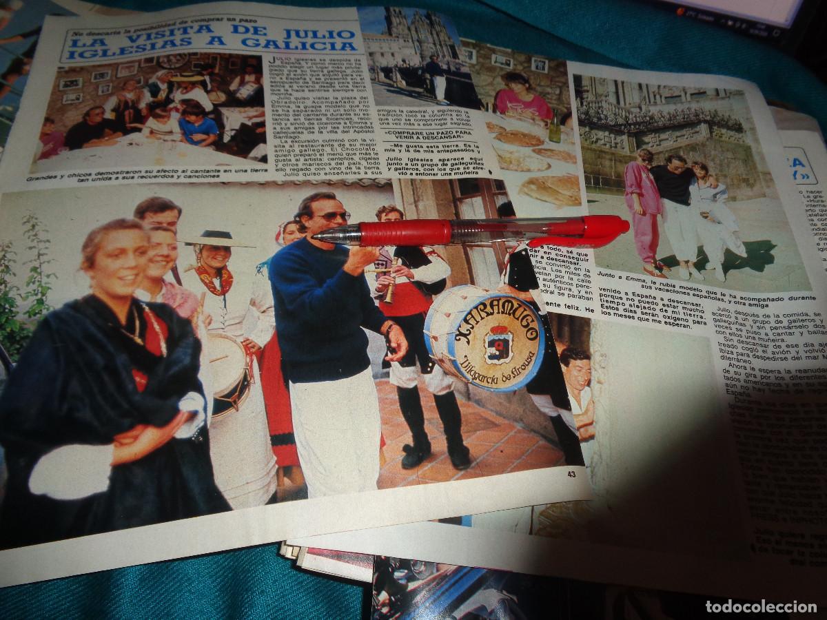 Coleccionismo de Revista Diez Minutos: RECORTE : JULIO IGLESIAS VISITA GALICIA. DIEZ MINUTOS, SEPTBRE 1986