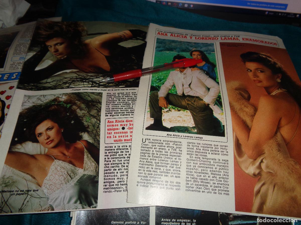 Coleccionismo de Revista Diez Minutos: RECORTE : ANA ALICIA Y LORENZO LAMAS, DE FALCON CREST. DIEZ MINUTOS, ENERO 1986