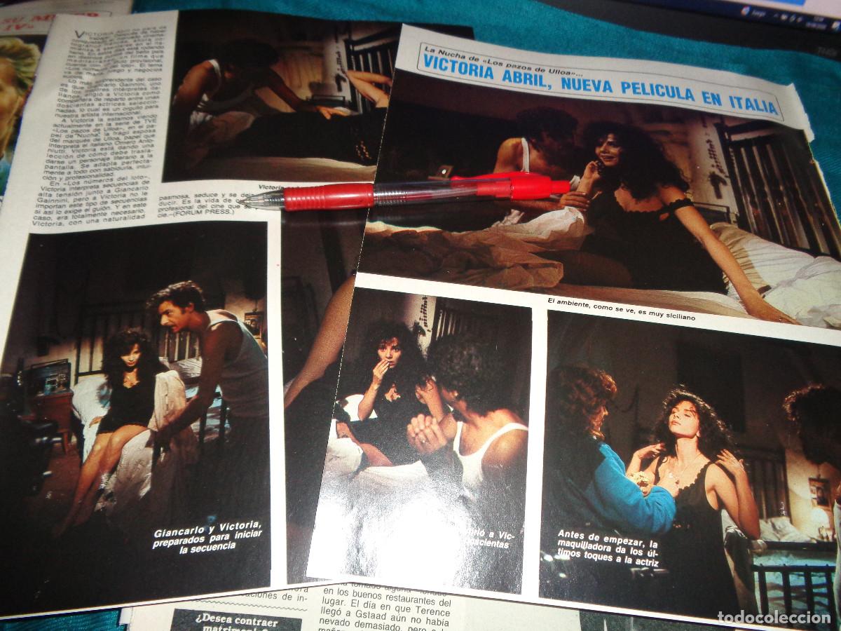 Coleccionismo de Revista Diez Minutos: RECORTE : VICTORIA ABRIL, NUEVA PELICUALA EN ITALIA. DIEZ MINUTOS, ENERO 1986