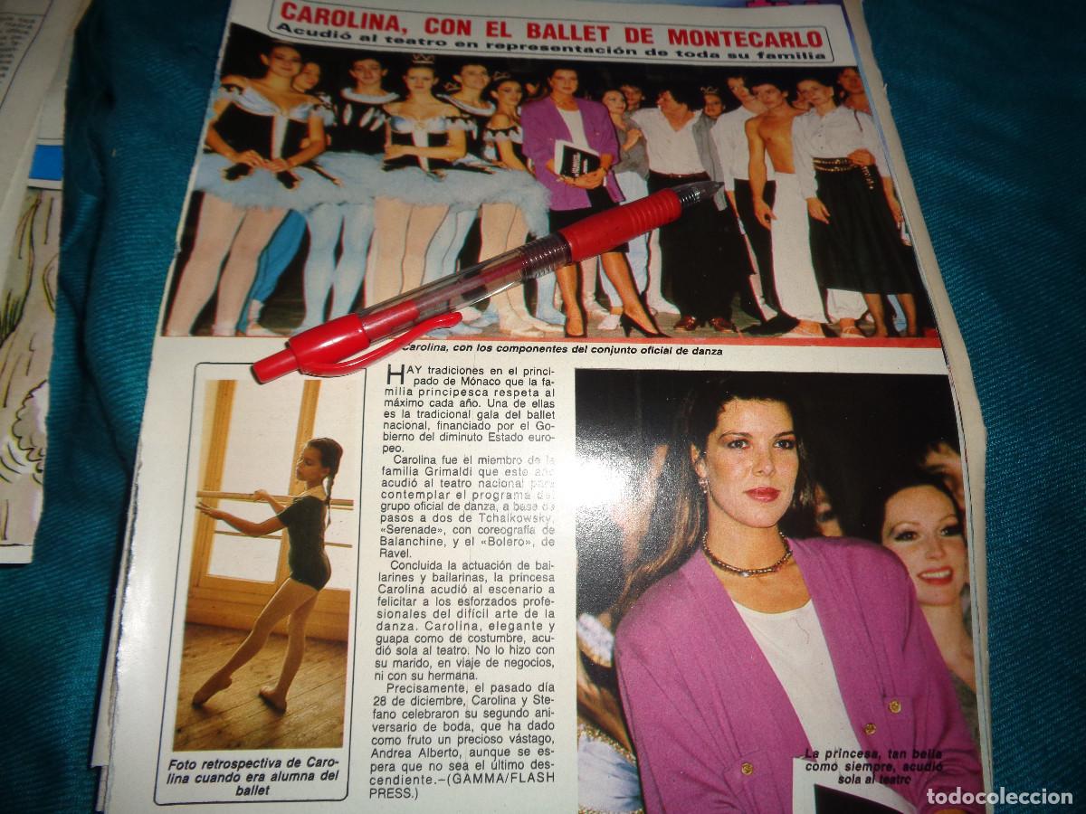 Coleccionismo de Revista Diez Minutos: RECORTE : CAROLINA DE MONACO CON EL BALLET DE MONTECARLO. DIEZ MINUTOS, ENERO 1986