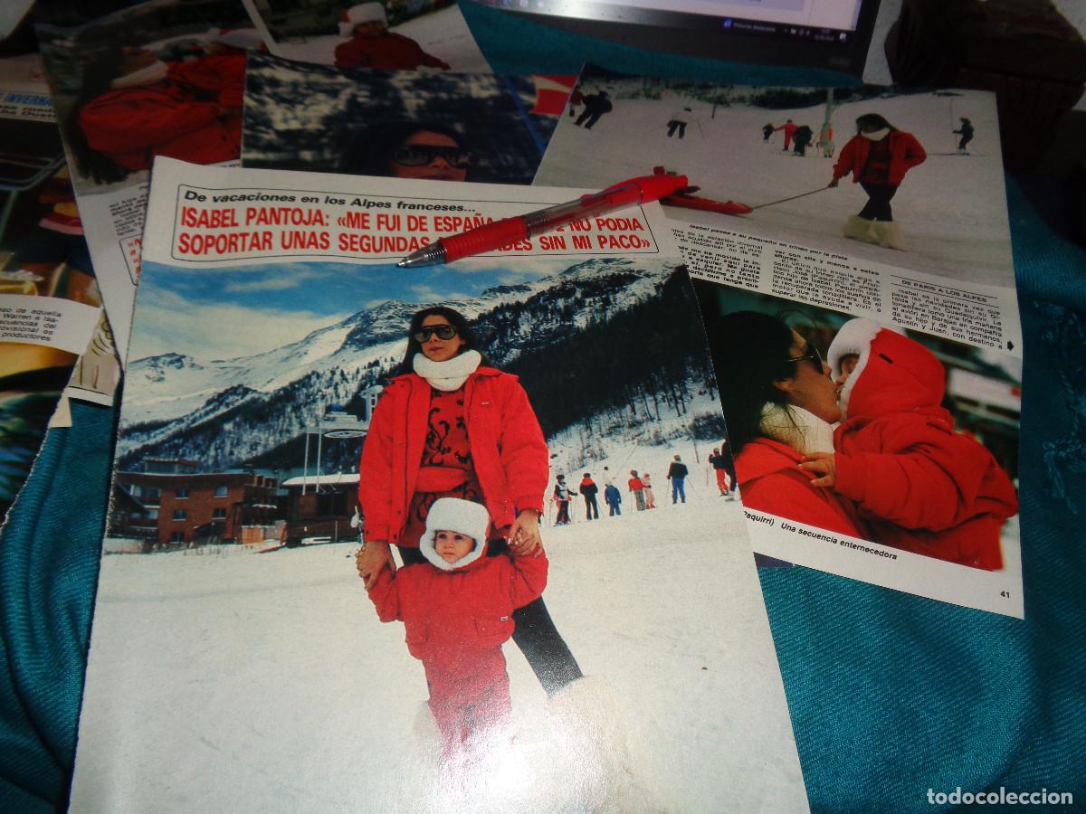 Coleccionismo de Revista Diez Minutos: RECORTE : ISABEL PANTOJA, VACACIONES EN LOS ALPES. DIEZ MINUTOS, ENERO 1986