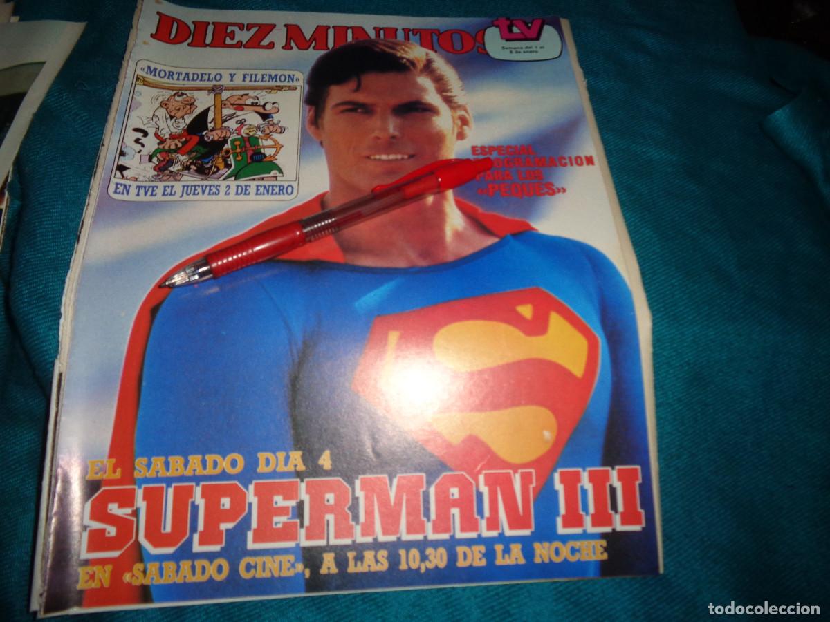 Sammeln von Zeitschriften Diez Minutos: RECORTE : CHRISTOPHER REEVE, SUPERMAN. DIEZ MINUTOS, ENERO 1986