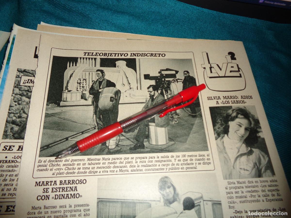 Coleccionismo de Revista Diez Minutos: RECORTE : UN, DOS, TRES... CHICHO Y LAURA. DIEZ MINUTOS, ENERO 1986