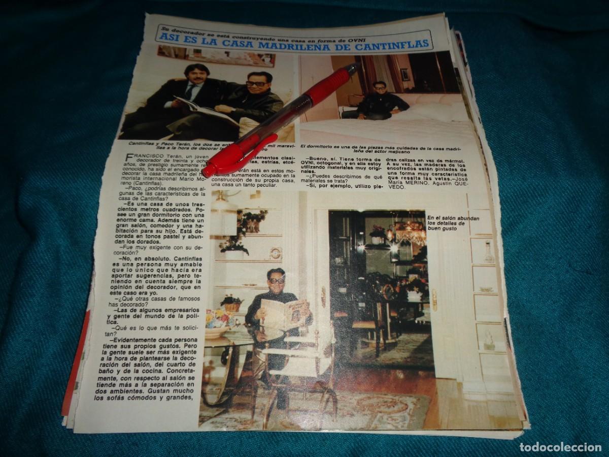 Coleccionismo de Revista Diez Minutos: RECORTE : ASI ES LA CASA MADRILE&Ntilde;A DE CANTINFLAS. DIEZ MINUTOS, JUNIO 1986