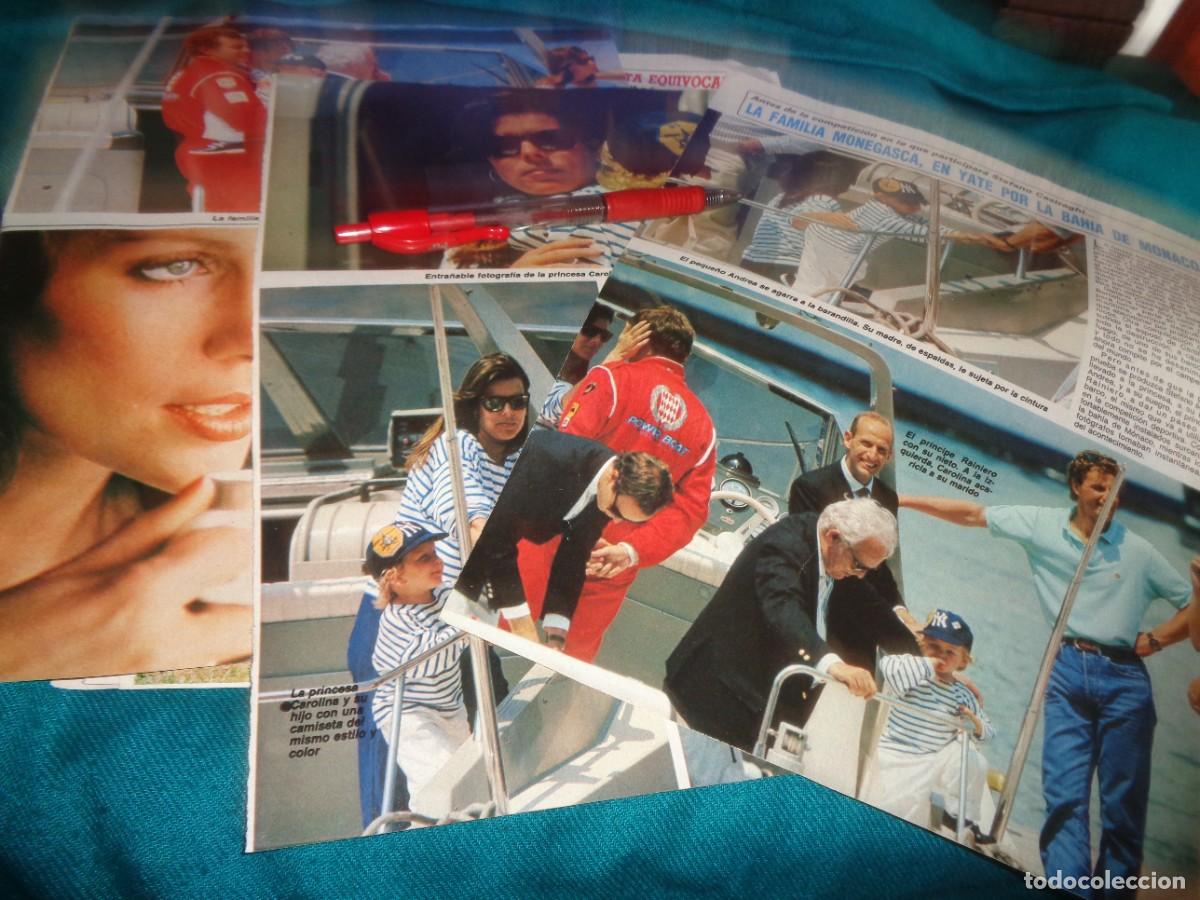 Coleccionismo de Revista Diez Minutos: RECORTE : CAROLINA DE MONACO, EN YATE CON SUS HIJOS. DIEZ MINUTOS, JUNIO 1986