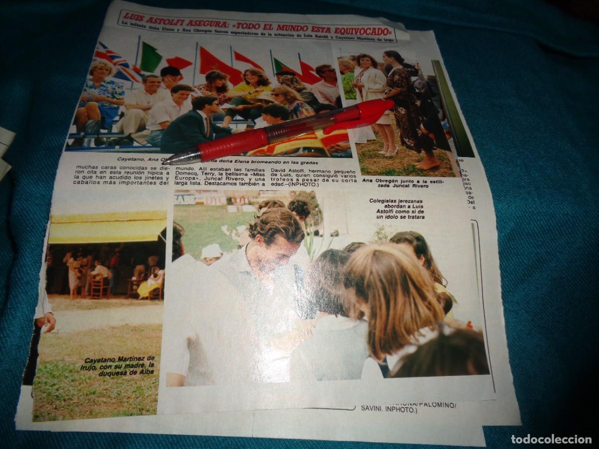 Coleccionismo de Revista Diez Minutos: RECORTE : ANA OBREGON Y LUIS ASTOLFI. DIEZ MINUTOS, JUNIO 1986
