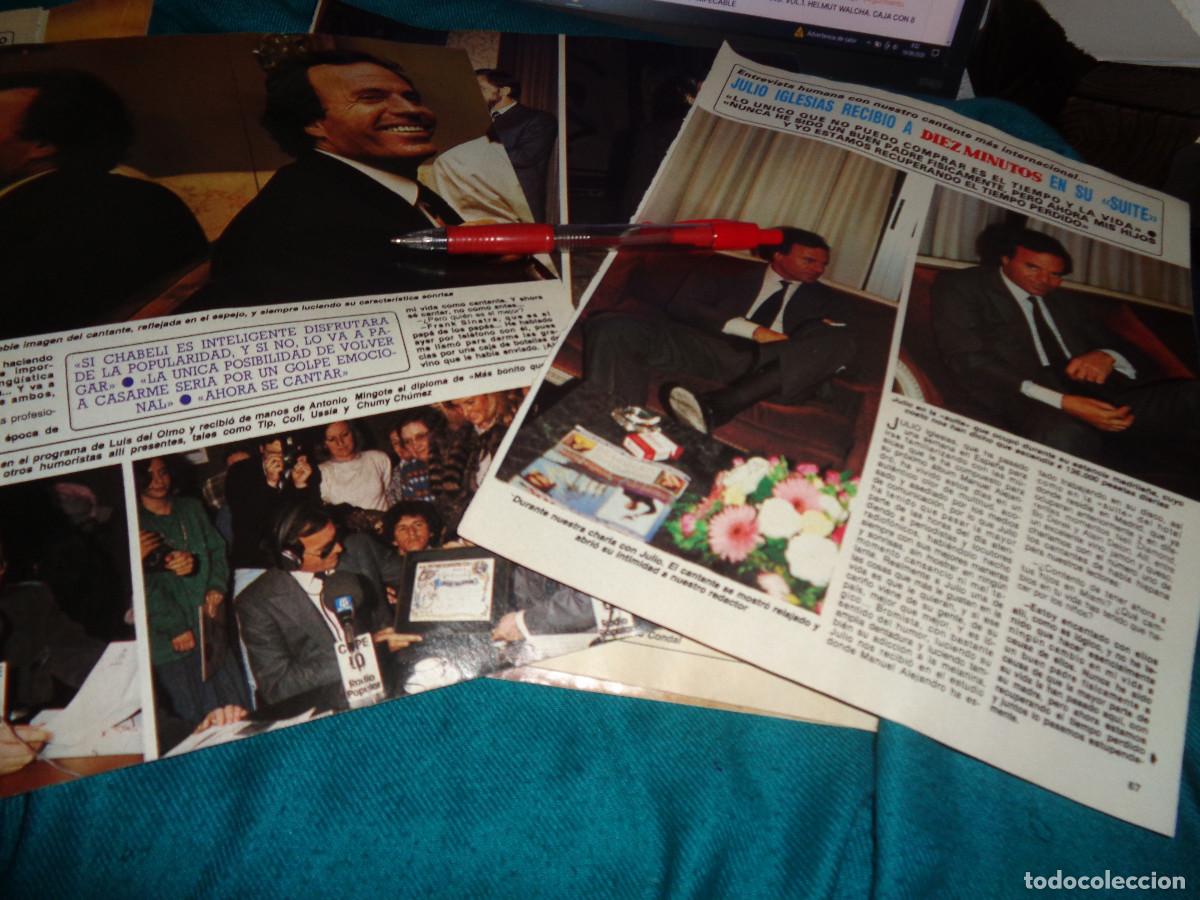 Coleccionismo de Revista Diez Minutos: RECORTE : JULIO IGLESIAS, ENTRVISTA EN SU SUITE. DIEZ MINUTOS, ENERO 1987