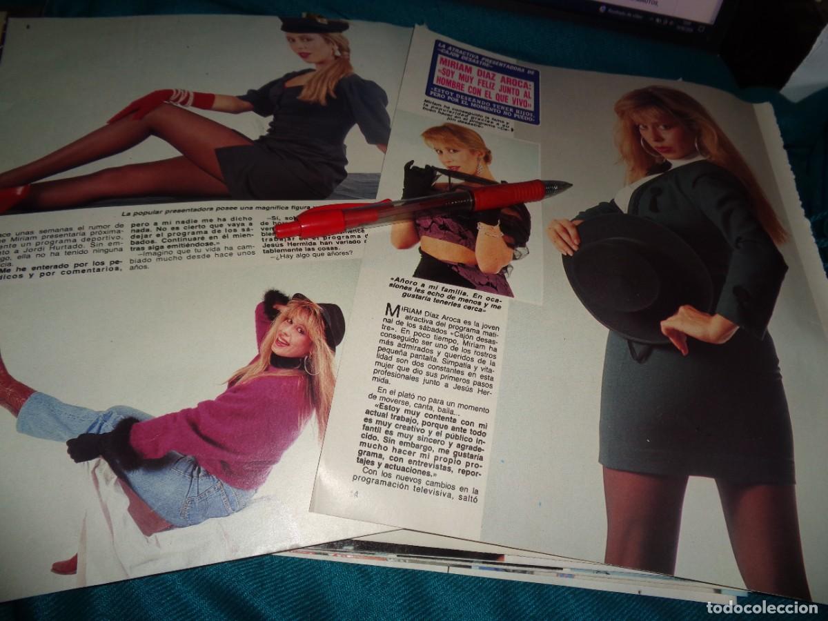 Coleccionismo de Revista Diez Minutos: RECORTE : MIRIAM DIAZ AROCA, PRESENTADORA DE CAJON DESASTRE. DIEZ MINUTOS, NOVBRE 1989