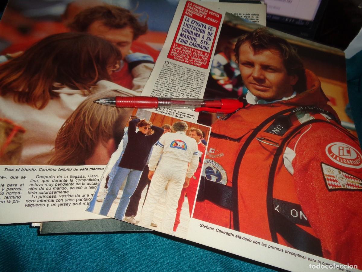 Coleccionismo de Revista Diez Minutos: RECORTE : CAROLINA DE MONACO, FELICITA A STEFANO. DIEZ MINUTOS, NOVBRE 1989