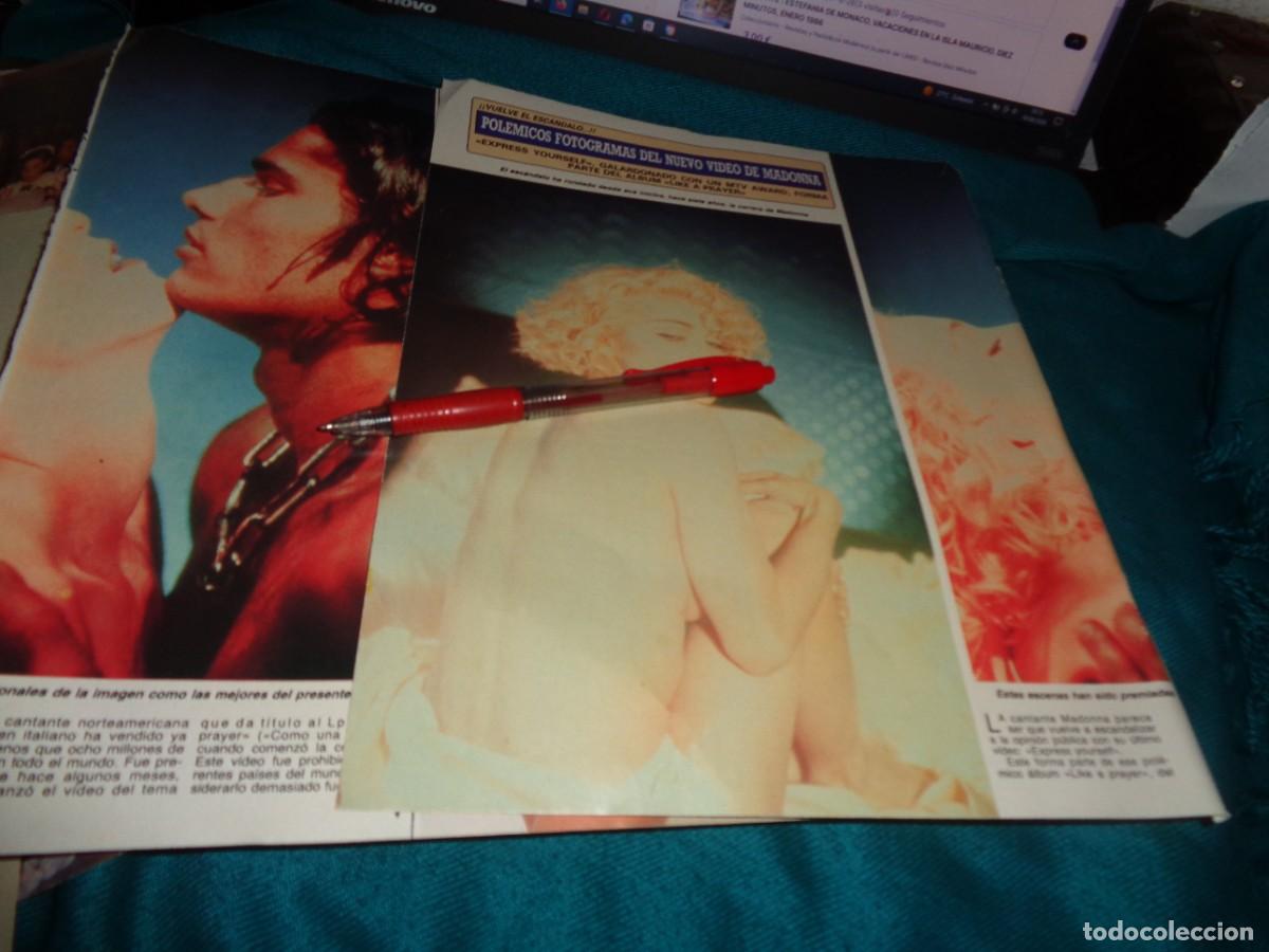 Coleccionismo de Revista Diez Minutos: RECORTE : MADONNA, POLEMICOS FOTOGRAMAS EN VIDEO . DIEZ MINUTOS, NOVBRE 1989
