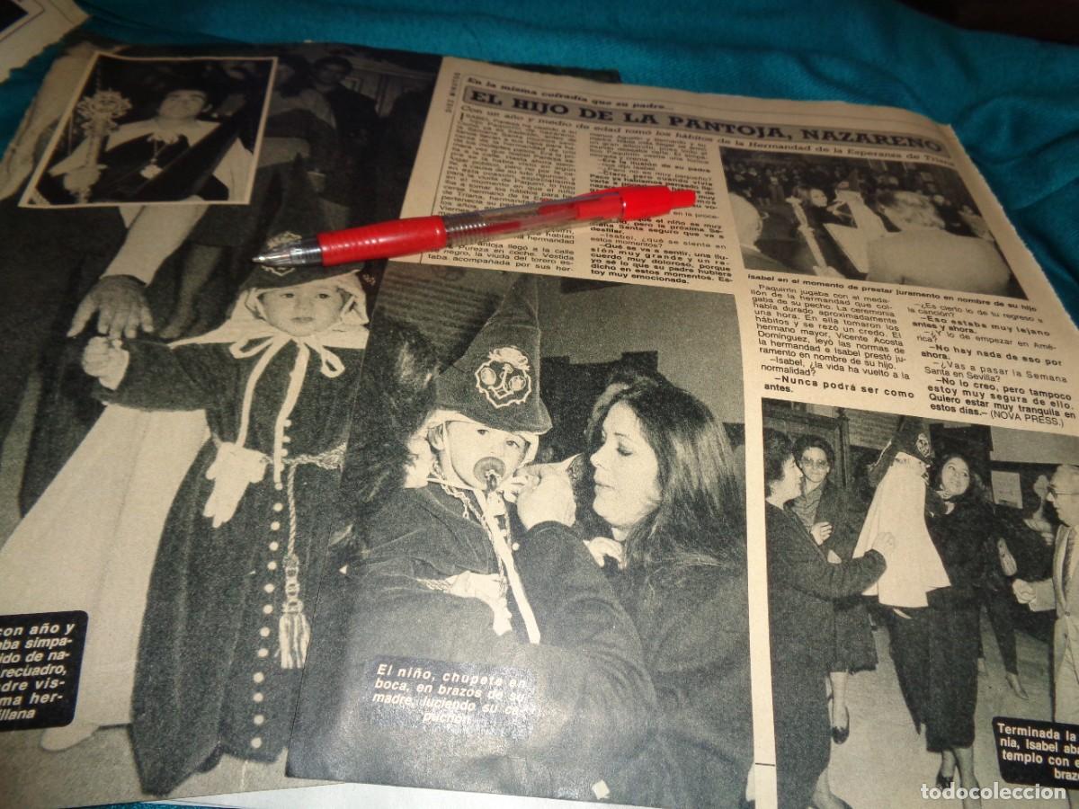 Coleccionismo de Revista Diez Minutos: RECORTE : EL HIJO DE ISABEL PANTOJA, NAZARENO . DIEZ MINUTOS, ABRIL 1985