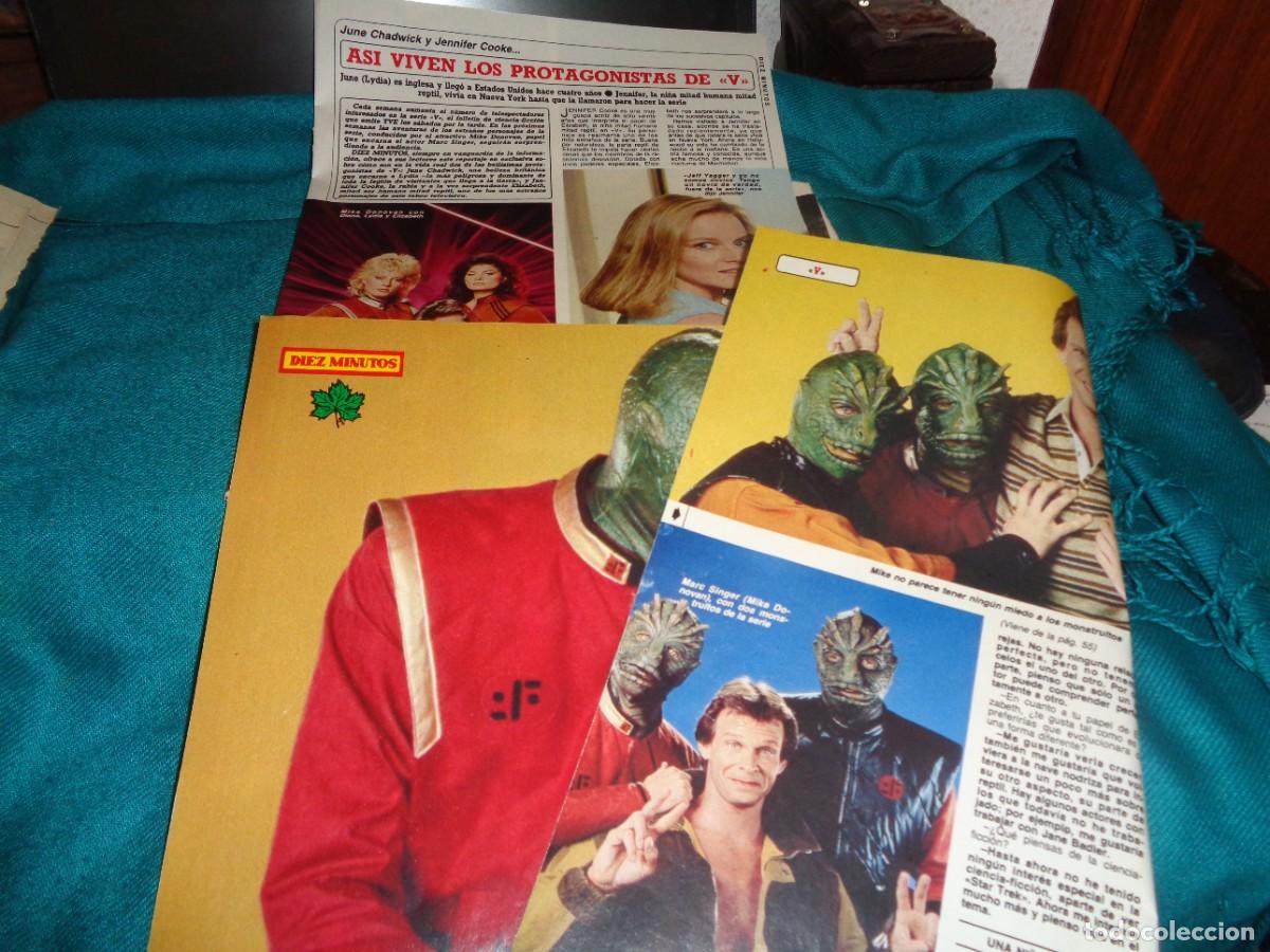 Coleccionismo de Revista Diez Minutos: RECORTE : ASI VIVEN LOS PROTAGONISTAS DE LA SERIE &rdquo;V&rdquo;. POSTER. DIEZ MINUTOS, ABRIL 1985