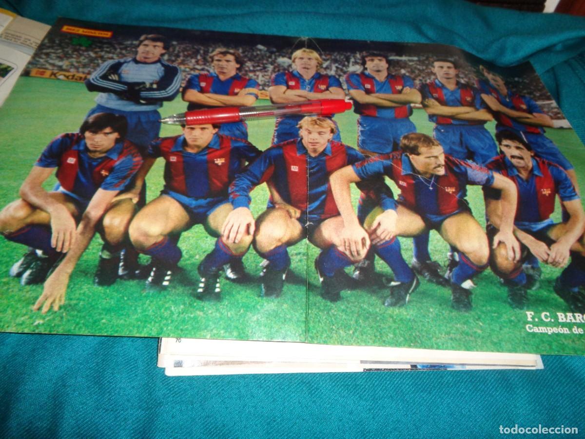 Coleccionismo de Revista Diez Minutos: RECORTE : POSTER : F.C. BARCELONA, CAMPEON DE LIGA 1984-85. DIEZ MINUTOS, ABRIL 1985
