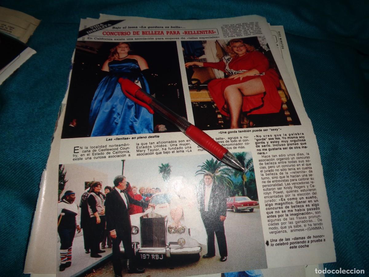 Coleccionismo de Revista Diez Minutos: RECORTE : CONCURSO DE BELLEZA PARA &rdquo; RELLENITAS&rdquo;. DIEZ MINUTOS, ABRIL 1985