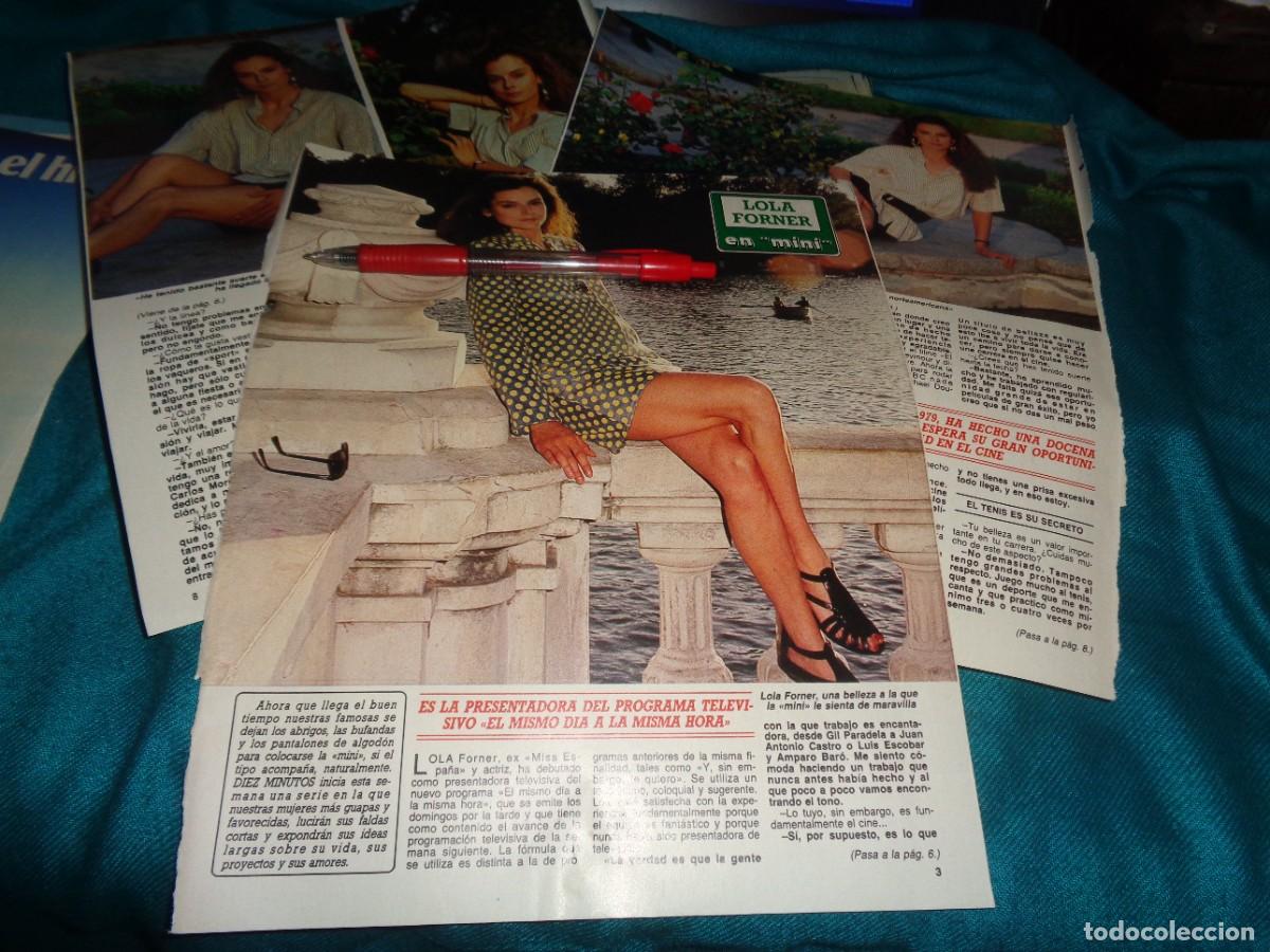 Coleccionismo de Revista Diez Minutos: RECORTE : LOLA FORNER, PRESENTADORA. DIEZ MINUTOS, JUNIO 1987