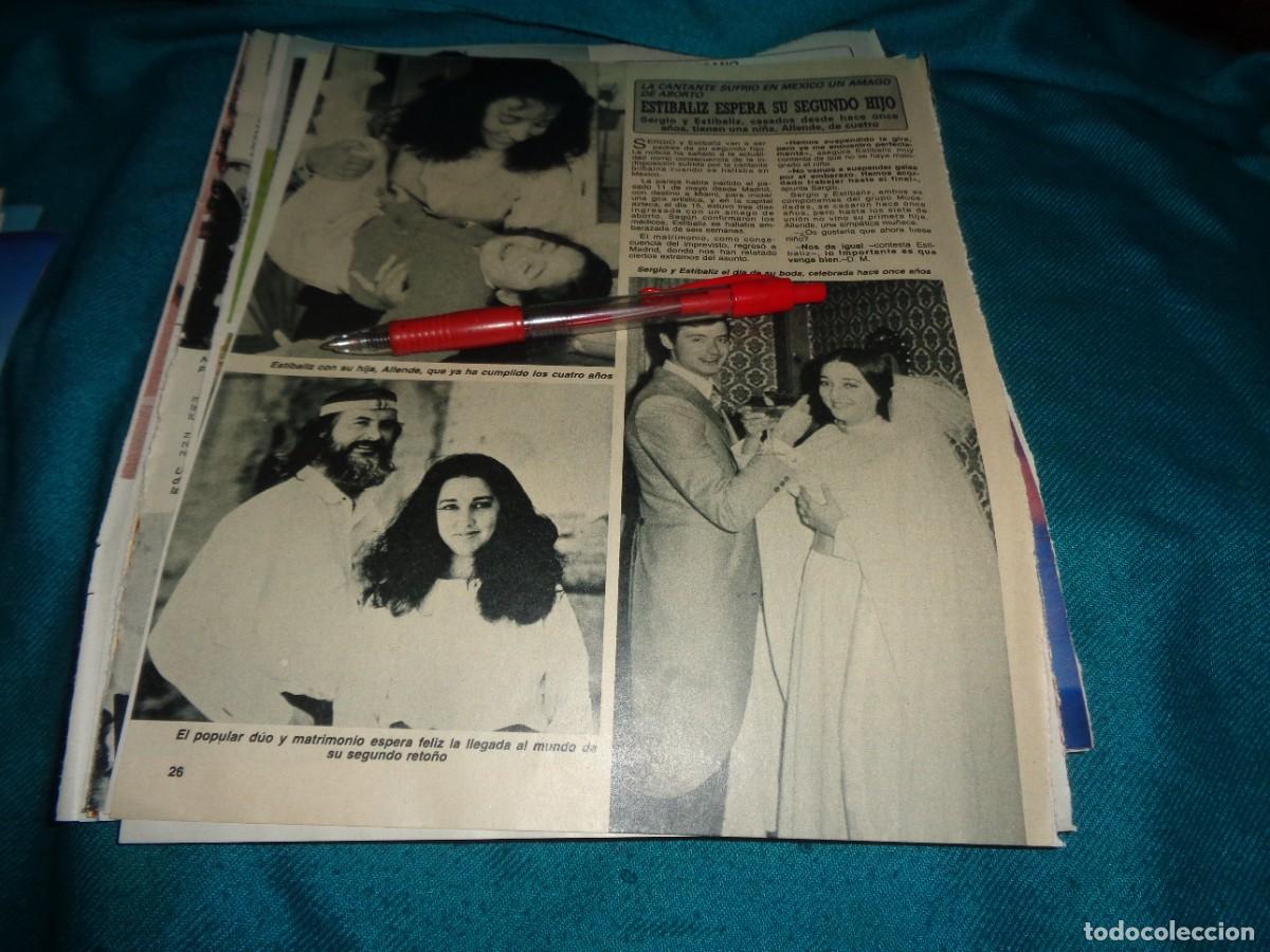 Coleccionismo de Revista Diez Minutos: RECORTE : ESTIBALIZ ESPERA SU 2&ordm; HIJO. DIEZ MINUTOS, JUNIO 1987