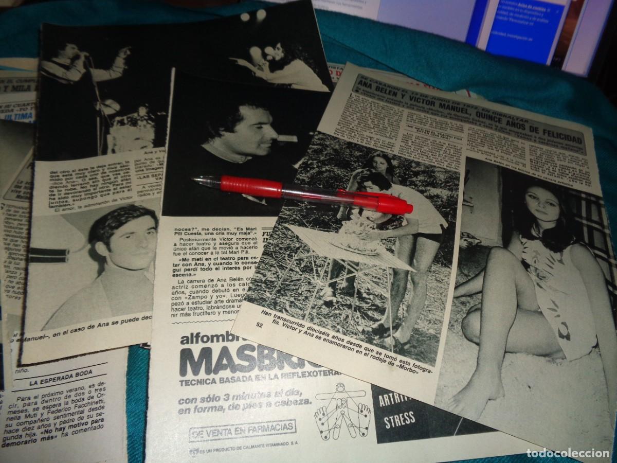 Coleccionismo de Revista Diez Minutos: RECORTE : ANA BELEN Y VICTOR MANUEL, 15 A&Ntilde;OS DE FELEICIDAD. DIEZ MINUTOS, JUNIO 1987