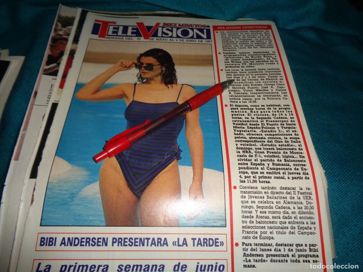 Coleccionismo de Revista Diez Minutos: RECORTE : BIBI ANDERSEN, PRESENTARA LA TARDE. DIEZ MINUTOS, JUNIO 1987