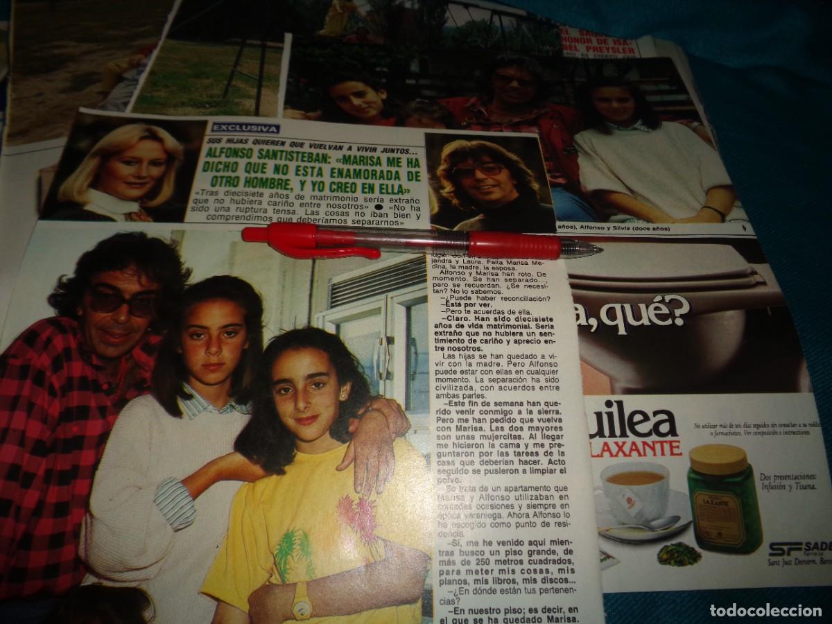 Coleccionismo de Revista Diez Minutos: RECORTE : MARISA MEDINA Y ALFONSO SANTISTEBAN. DIEZ MINUTOS, JUNIO 1987