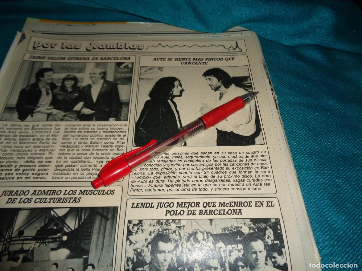 Coleccionismo de Revista Diez Minutos: RECORTE : LUIS EDUARDO AUTE, MAS PINTOR QUE CANTANTE. DIEZ MINUTOS, JUNIO 1987