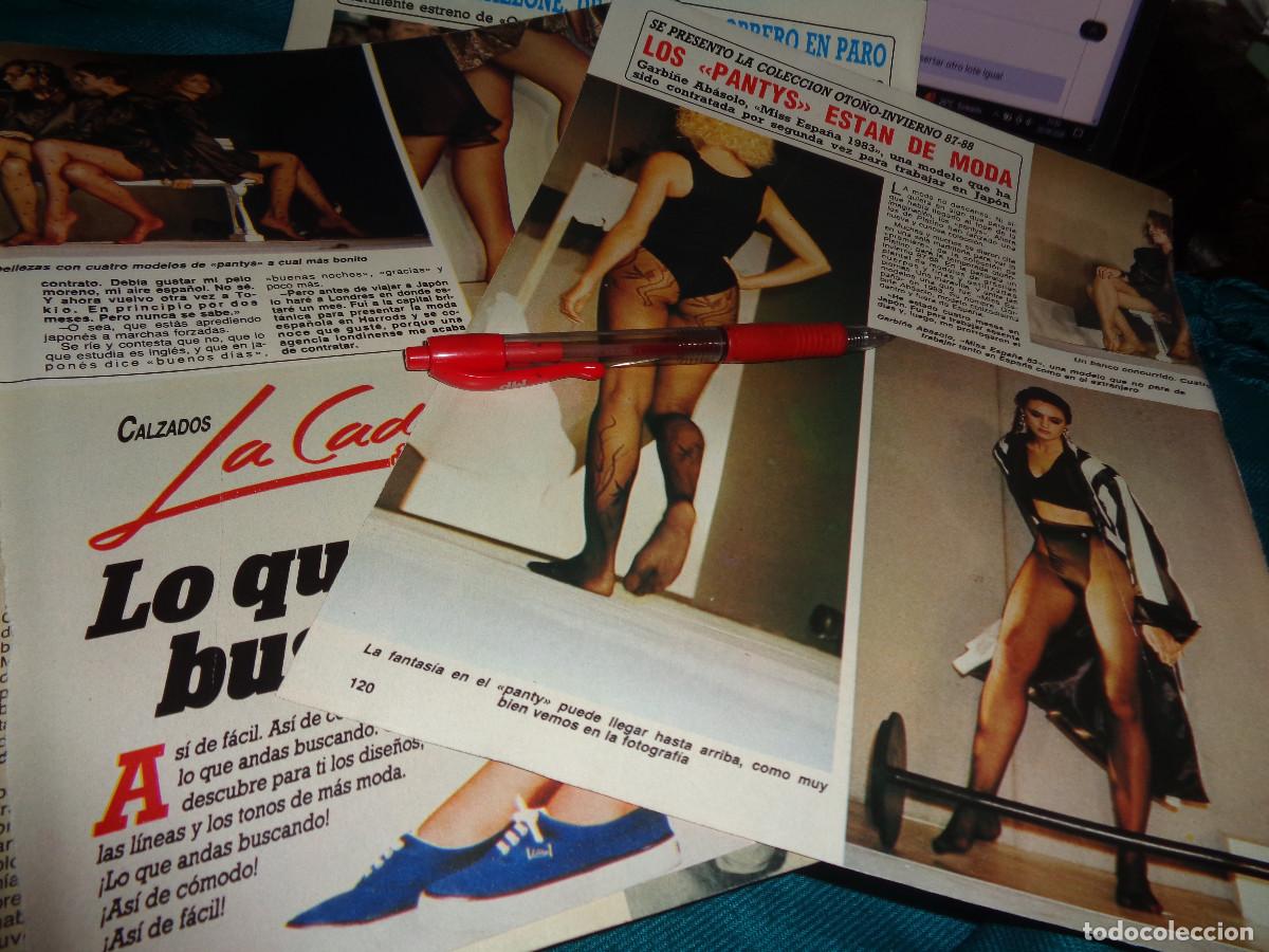 Colecionismo da Revista Diez Minutos: RECORTE : LOS PANTYS ESTAN DE MODA. DIEZ MINUTOS, JUNIO 1987