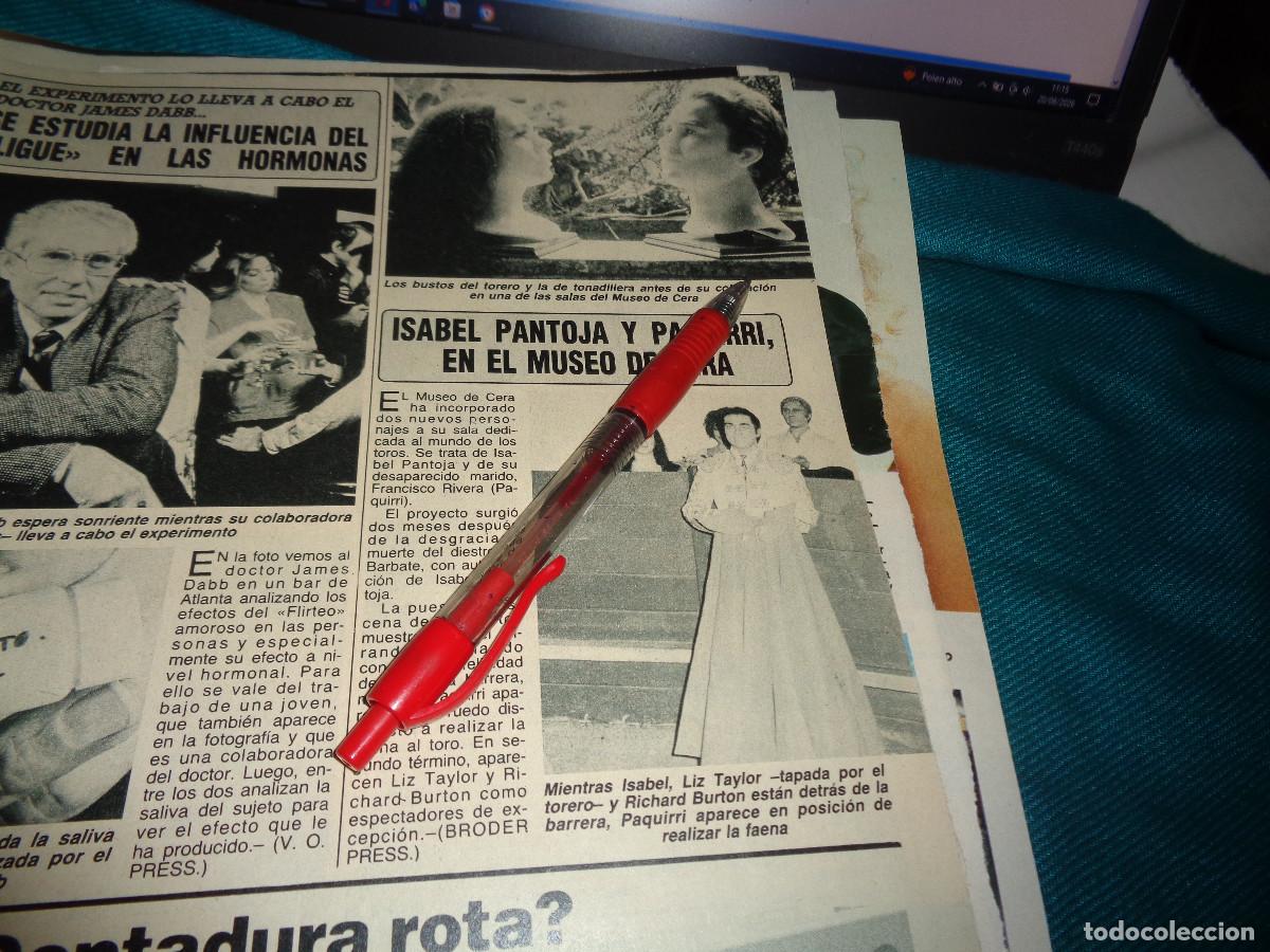 Coleccionismo de Revista Diez Minutos: RECORTE : ISABEL PANTOJA Y PAQUIRRI, EN EL MUSEO DE CERA. DIEZ MINUTOS, JUNIO 1987