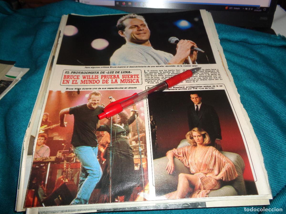 Coleccionismo de Revista Diez Minutos: RECORTE : BRUCE WILLIS, PRUEBA CON LA MUSICA. DIEZ MINUTOS, JUNIO 1987