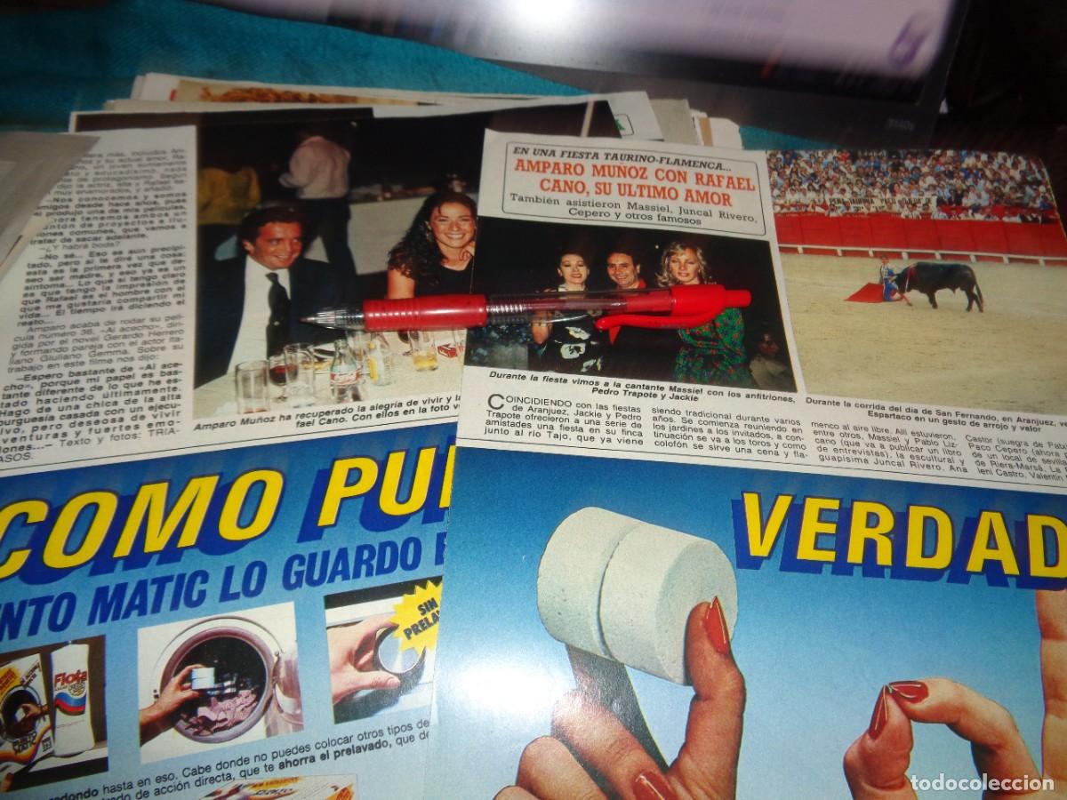 Coleccionismo de Revista Diez Minutos: RECORTE : AMPARO MU&Ntilde;OZ Y RAFAEL CANO. DIEZ MINUTOS, JUNIO 1987