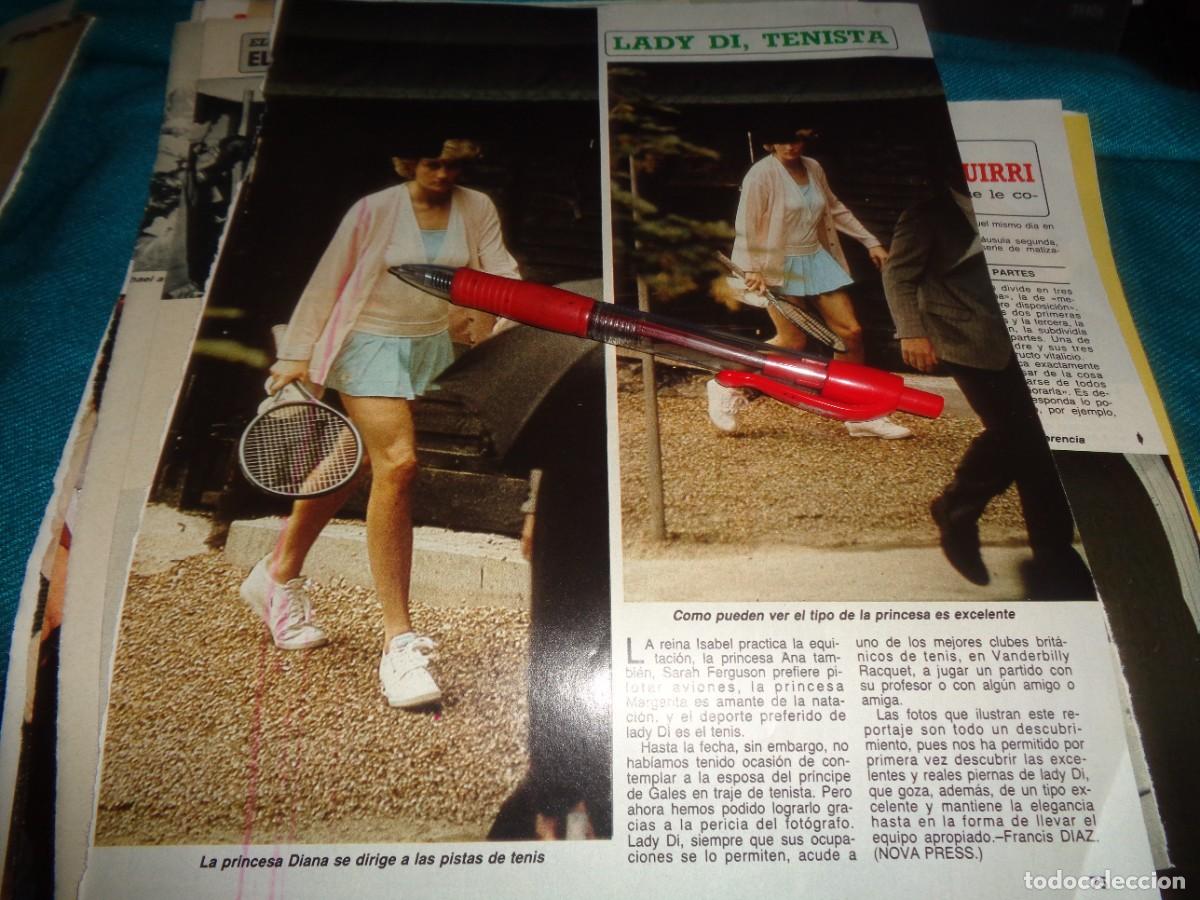 Coleccionismo de Revista Diez Minutos: RECORTE : LADY DI, TENISTA. DIEZ MINUTOS, JUNIO 1987