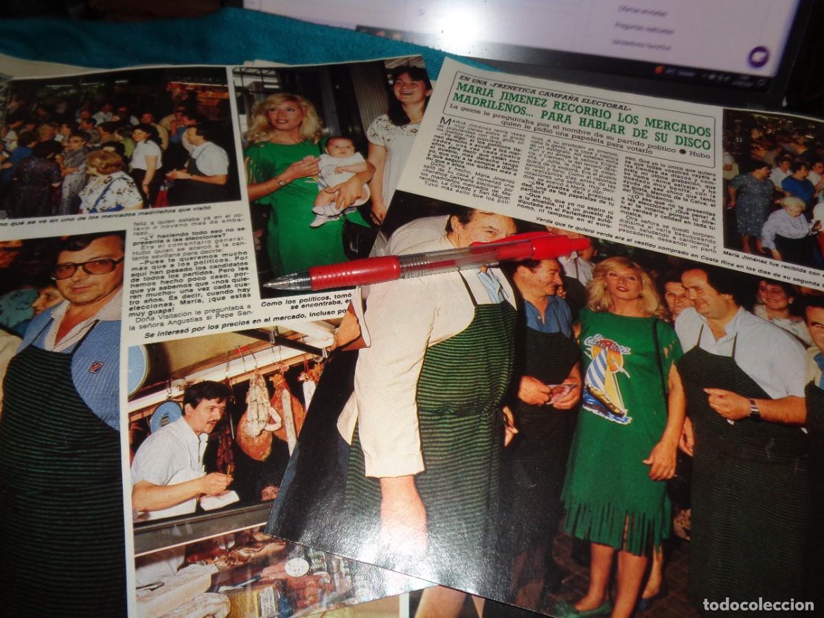 Coleccionismo de Revista Diez Minutos: RECORTE : MARIA JIMENEZ, RECORRE LOS MERCADOS MADRILE&Ntilde;OS. DIEZ MINUTOS, JUNIO 1987