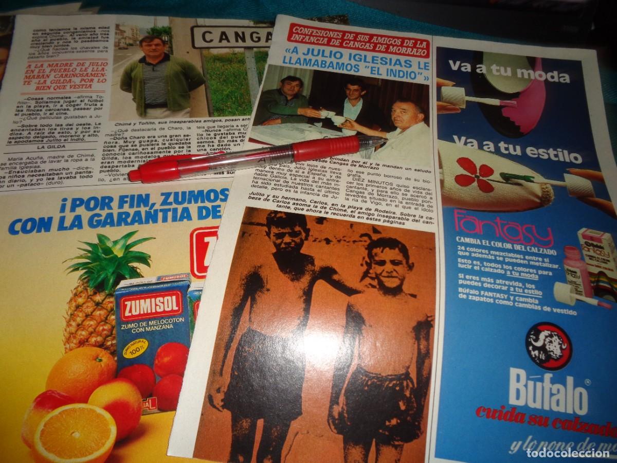Coleccionismo de Revista Diez Minutos: RECORTE : CONFECIONES DE AMIGOS INFANCIA DE JULIO IGLESIAS. DIEZ MINUTOS, JUNIO 1987